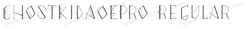 ChostKidA0EPro Regular字体转换